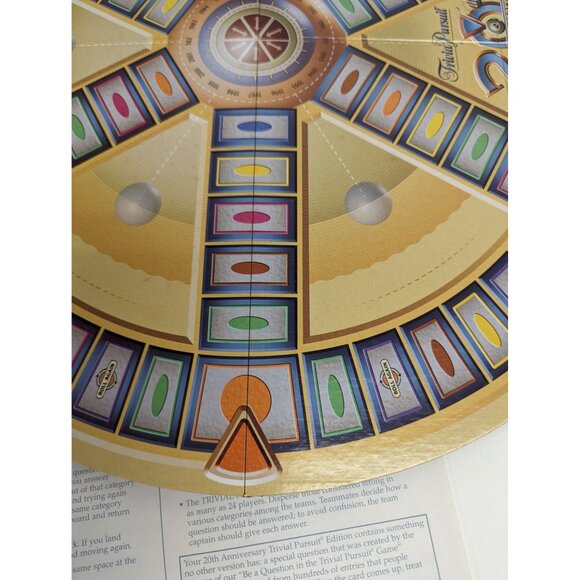 Hasbro 2002 Trivial Pursuit 20th Anniversary Game Board Replacement Instructions - Picture 7 of 8